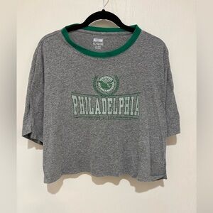 Philadelphia Eagles Gray and Green Top